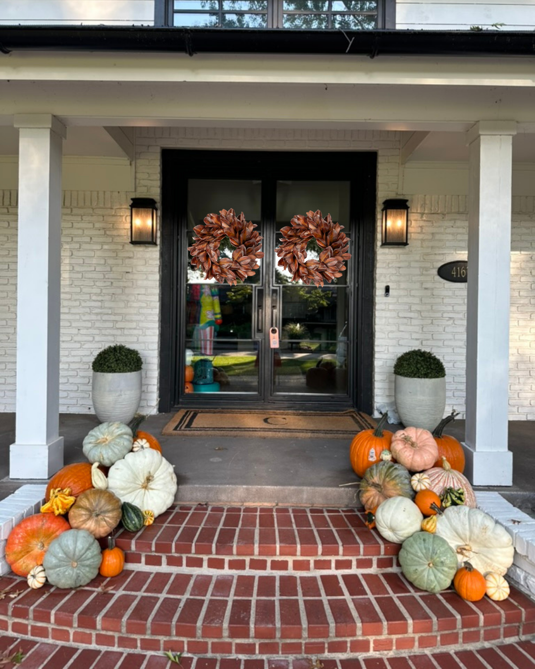 Bourbon Magnolia Leaf Wreath