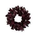 Merlot Magnolia Leaf Wreath