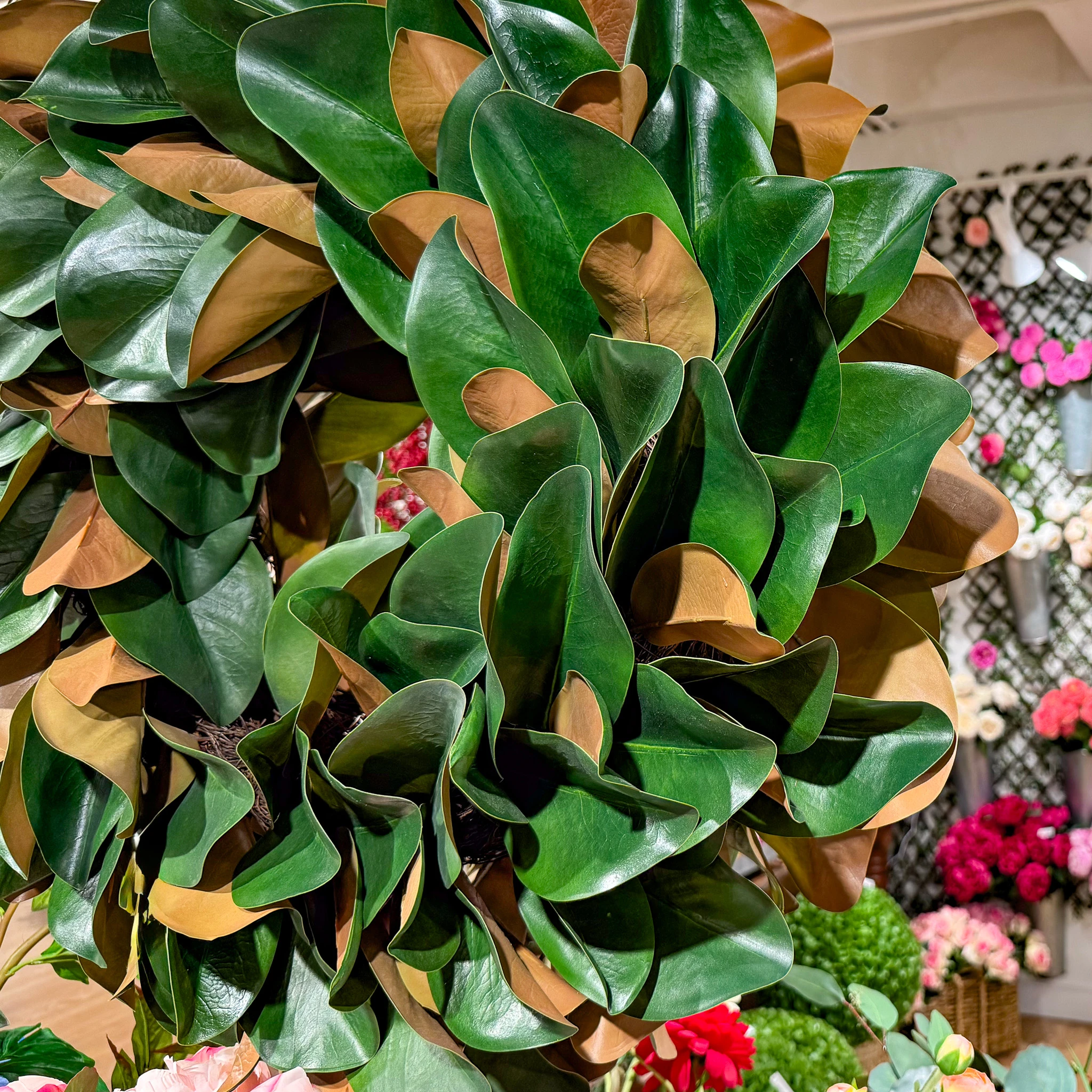 Classic Magnolia Leaf Wreath